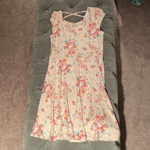 Pink flower dress